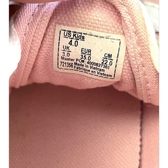 Vans Blush pink old skool vans youth size 4 Low Top canvas/suede - Picture 7 of 10